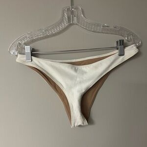For Love & Lemons Cream Swim Bottoms